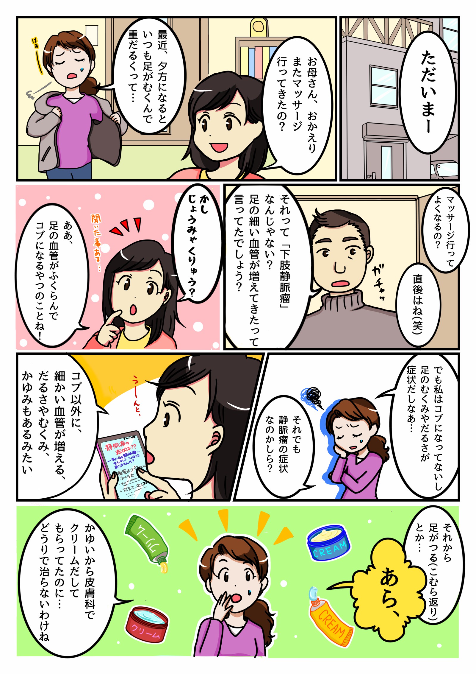 下肢静脈瘤漫画１