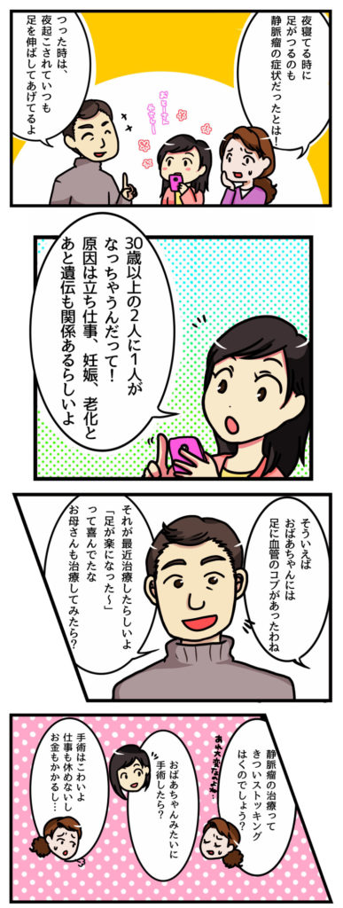 下肢静脈瘤漫画２