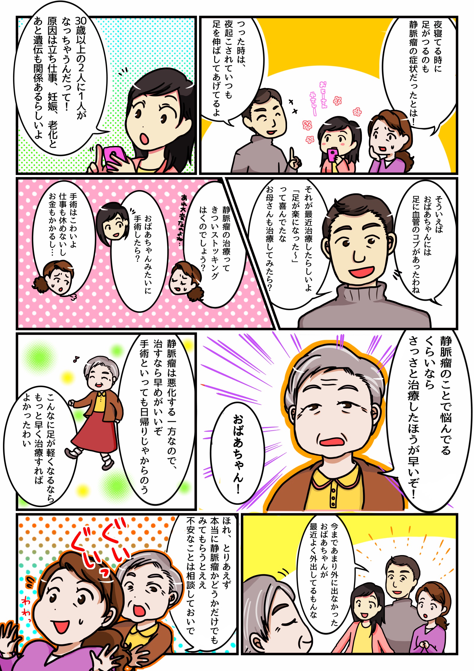 下肢静脈瘤漫画２